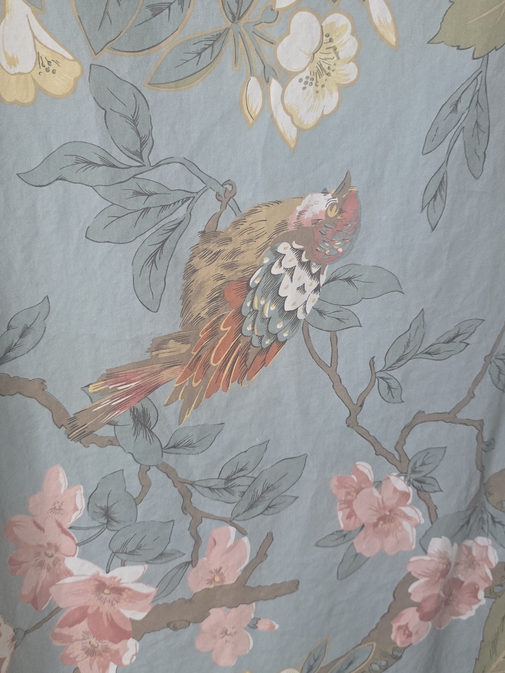 POTTERY BARN Ariane Blue Chinoserie Queen/Full Duvet - Picture 5 of 13
